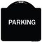 Signmission Designer Series Sign-Parking, Black & White Heavy-Gauge Aluminum Sign, 18" x 18", BW-1818-23478 A-DES-BW-1818-23478 - alternate 1